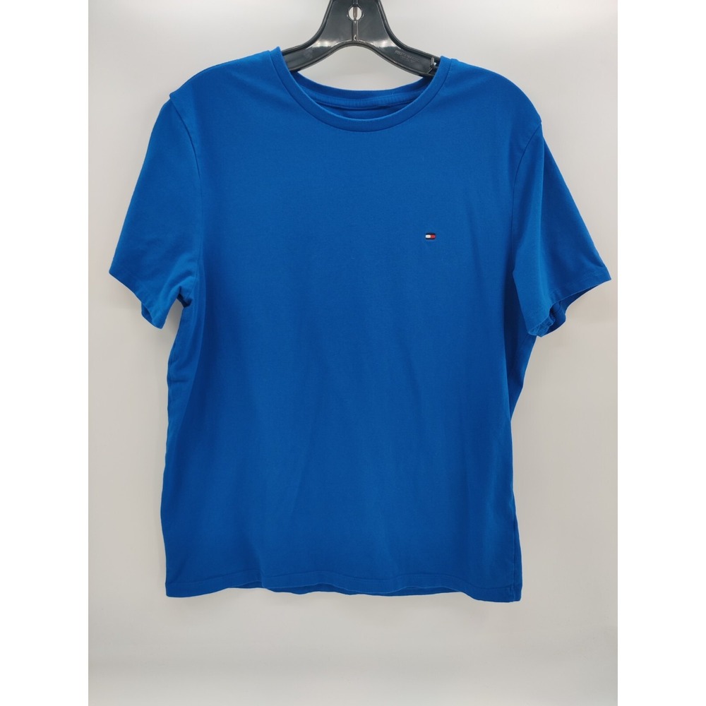 Tommy Hilfiger Kids Blue Short Sleeve Crew Neck Flag Logo T-Shirt Size M